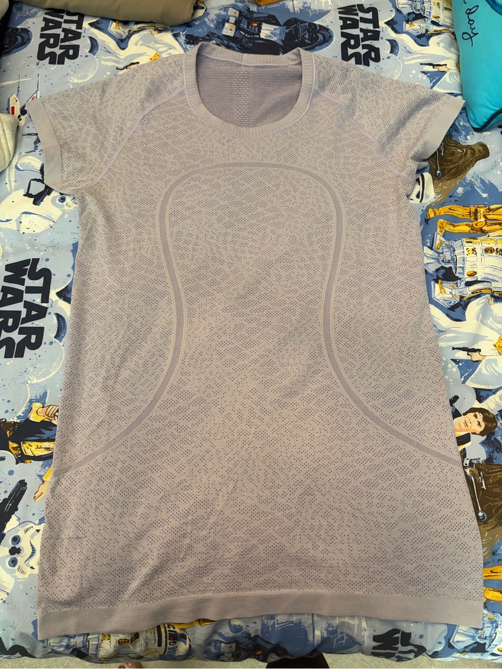 lululemon athletica Short Sleeve Seamless Tee in Light Lavender